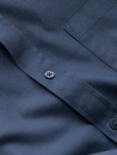 Ombre Clothing Tmavě modrá pánská košile Ombre Clothing