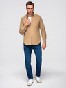 Ombre Clothing Světle hnědá pánská košile Ombre Clothing