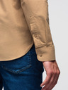 Ombre Clothing Světle hnědá pánská košile Ombre Clothing
