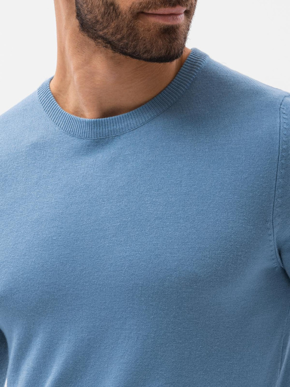 Ombre Clothing Světle modrý pánský svetr Ombre Clothing