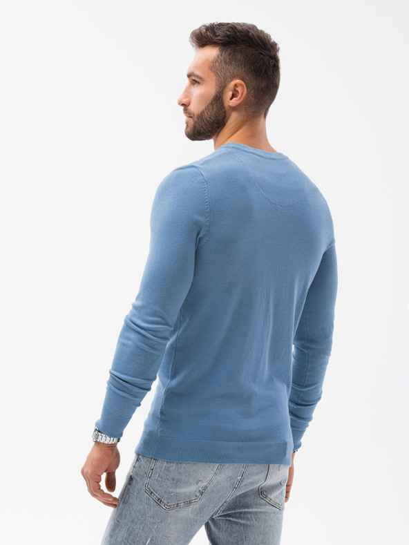 Ombre Clothing Světle modrý pánský svetr Ombre Clothing