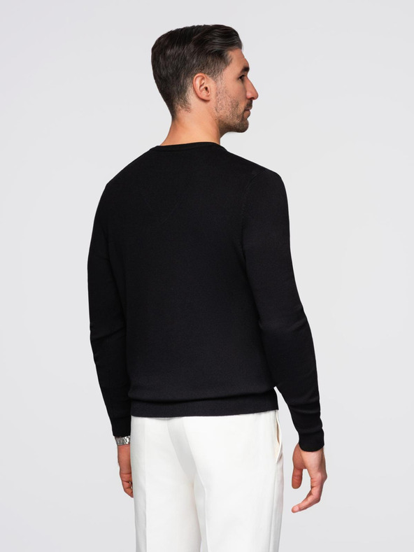 Ombre Clothing Černý pánský svetr Ombre Clothing