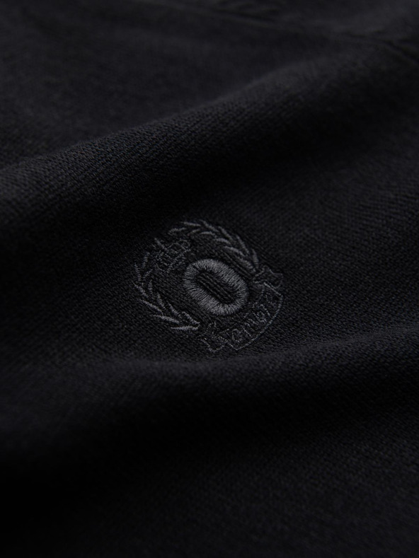 Ombre Clothing Černý pánský svetr Ombre Clothing