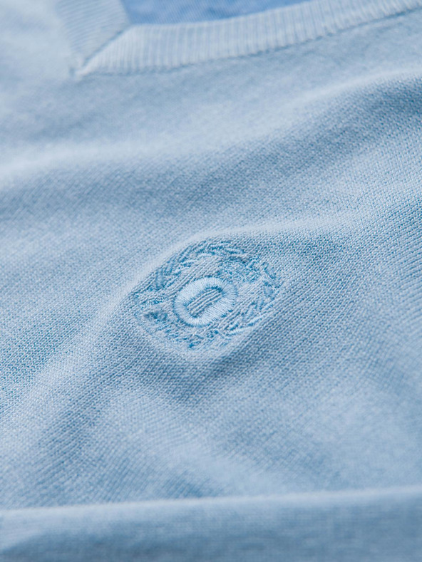 Ombre Clothing Světle modrý pánský svetr Ombre Clothing