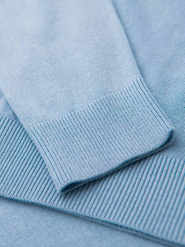 Ombre Clothing Světle modrý pánský svetr Ombre Clothing