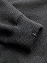 Ombre Clothing Šedá pánská basic mikina s límečkem Ombre Clothing