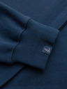 Ombre Clothing Tmavě modrá pánská basic mikina s límečkem Ombre Clothing