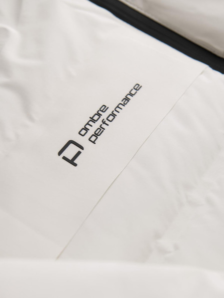 Ombre Clothing Krémová pánská prošívaná zimní bunda Ombre Clothing