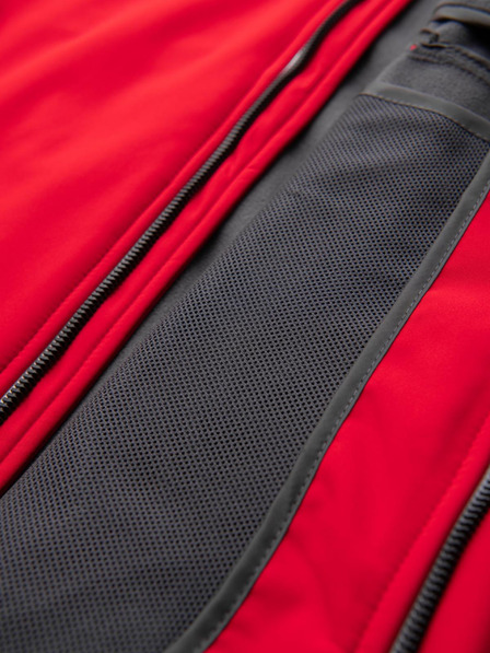 Ombre Clothing Červená pánská softshellová bunda Ombre Clothing