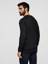 Ombre Clothing Černá pánská mikina s potiskem Ombre Clothing