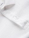 Ombre Clothing Bílé pánské basic polo tričko Ombre Clothing