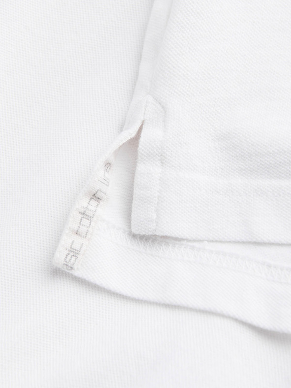 Ombre Clothing Bílé pánské basic polo tričko Ombre Clothing