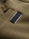 Ombre Clothing Zelené pánské basic teplákové kraťasy Ombre Clothing