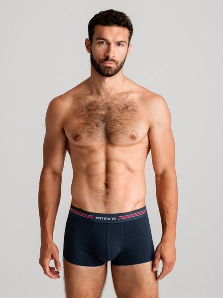 Ombre Clothing Klasické pánské boxerky s pruhem a gumou Ombre Clothing