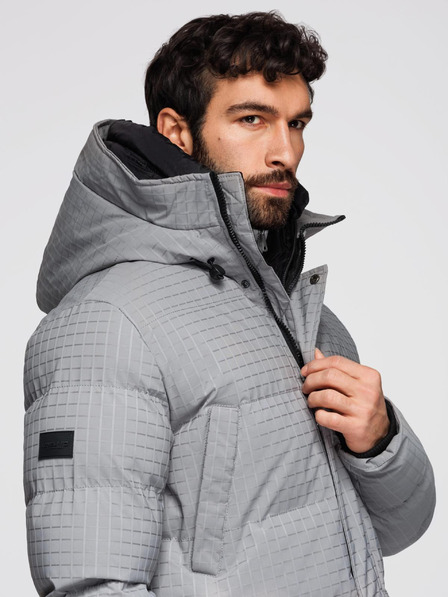 Ombre Clothing Pánská outdoorová dlouhá bunda parka Ombre Clothing