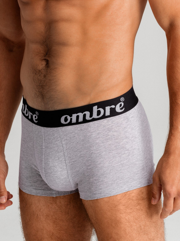 Ombre Clothing Šedé pánské boxerky - 3 pack Ombre Clothing U159