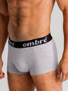 Ombre Clothing Šedé pánské boxerky - 3 pack Ombre Clothing U159