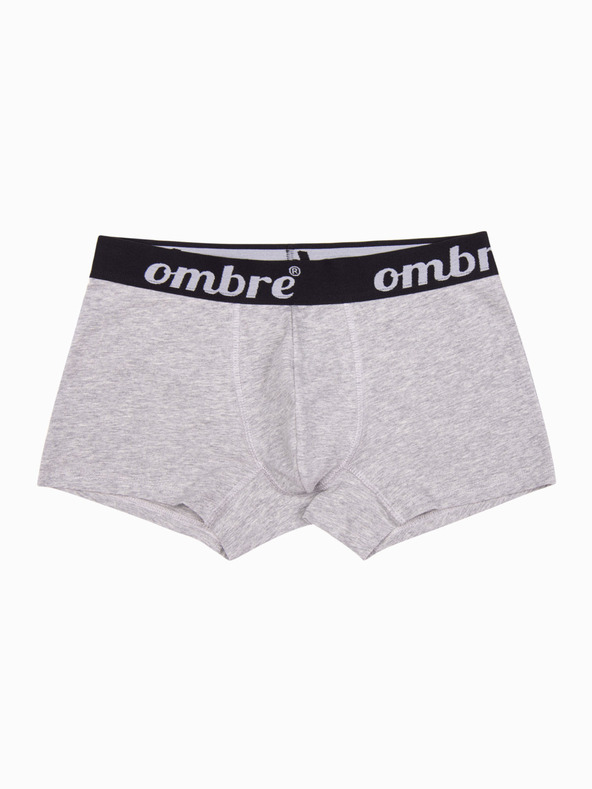 Ombre Clothing Šedé pánské boxerky - 3 pack Ombre Clothing U159