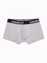 Ombre Clothing Šedé pánské boxerky - 3 pack Ombre Clothing U159
