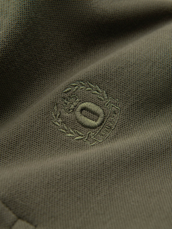 Ombre Clothing Zelené pánské basic polo tričko Ombre Clothing