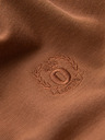 Ombre Clothing Hnědé pánské basic polo tričko Ombre Clothing