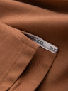 Ombre Clothing Hnědé pánské basic polo tričko Ombre Clothing