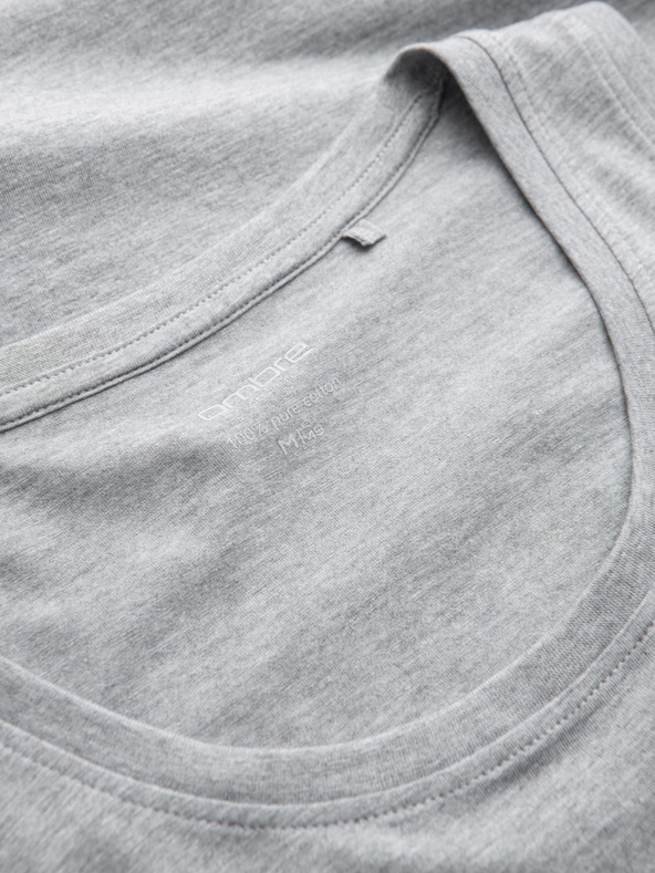 Ombre Clothing Šedé pánské bavlněné basic tílko Ombre Clothing