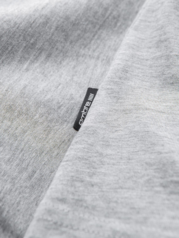 Ombre Clothing Šedé pánské bavlněné basic tílko Ombre Clothing