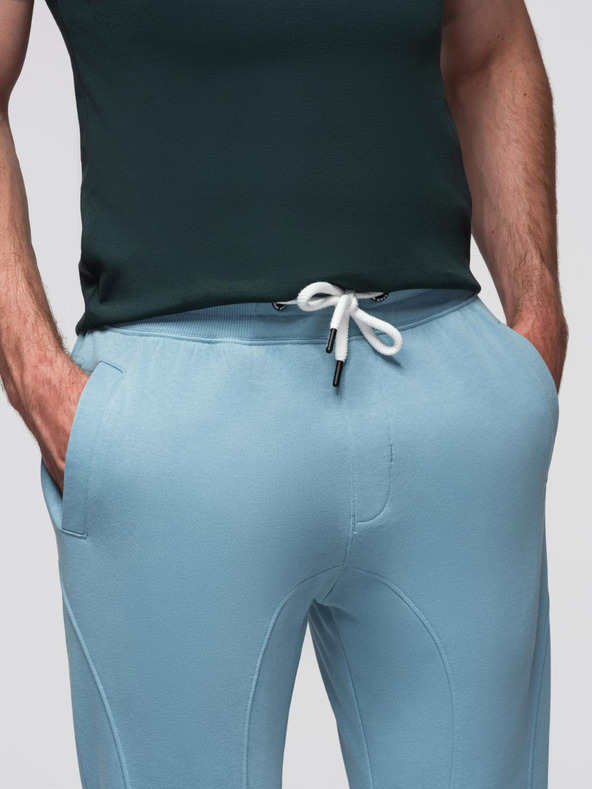Ombre Clothing Modré pánské tepláky jogger Ombre Clothing