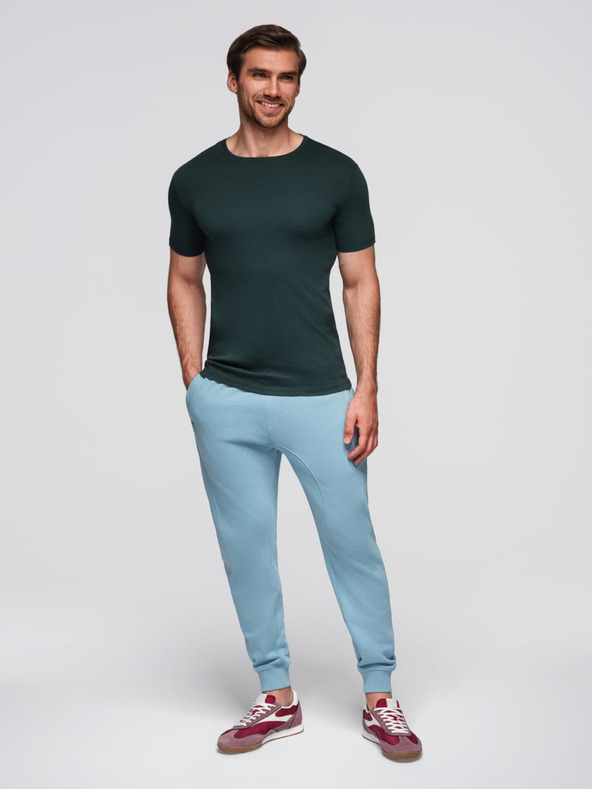 Ombre Clothing Modré pánské tepláky jogger Ombre Clothing