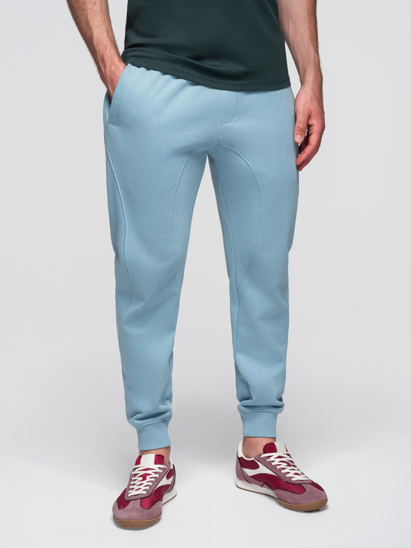 Ombre Clothing Modré pánské tepláky jogger Ombre Clothing