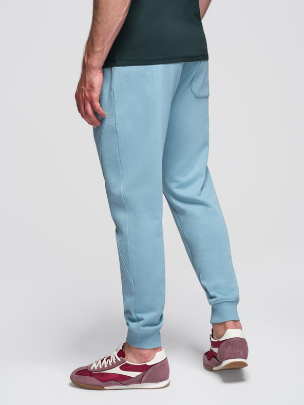 Ombre Clothing Modré pánské tepláky jogger Ombre Clothing