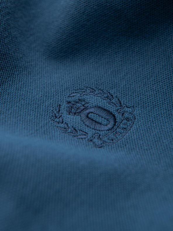 Ombre Clothing Modré pánské basic polo tričko Ombre Clothing