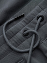 Ombre Clothing Šedé pánské basic teplákové kraťasy Ombre Clothing