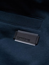Ombre Clothing Tmavě modré pánské basic teplákové kraťasy Ombre Clothing