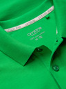 Ombre Clothing Zelené pánské basic polo tričko Ombre Clothing