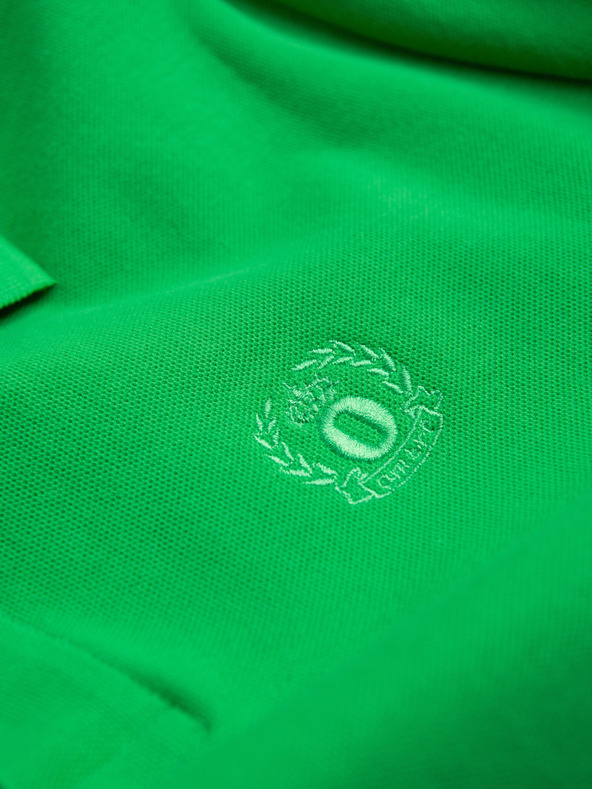 Ombre Clothing Zelené pánské basic polo tričko Ombre Clothing