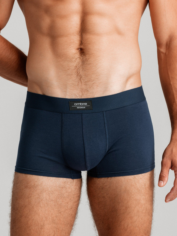 Ombre Clothing Pánské jednobarevné boxerky BASIC s elastanem Ombre Clothing