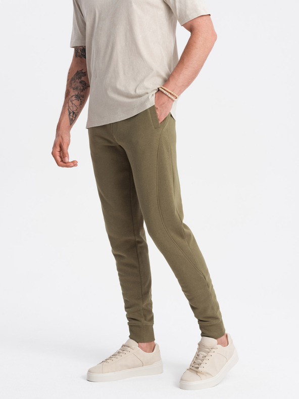 Ombre Clothing Pánské bavlněné tepláky BASIC  Ombre Clothing