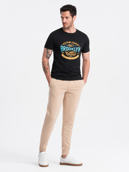 Ombre Clothing Pánské bavlněné tepláky BASIC joggers  Ombre Clothing