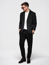 Ombre Clothing Pánská bunda s vysokým límcem a kapucí černá Ombre Clothing