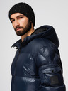 Ombre Clothing Pánská teplá bunda s žebrovanými lemy Ombre Clothing