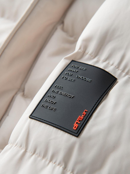 Ombre Clothing Pánská sportovní teplá bunda s dvojitou kapucí Ombre Clothing