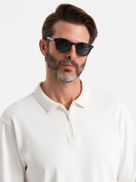 Ombre Clothing Pánské polo tričko s dlouhým rukávem Ombre Clothing