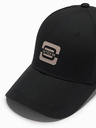 Ombre Clothing Pánská baseballová čepice s logem černá Ombre Clothing