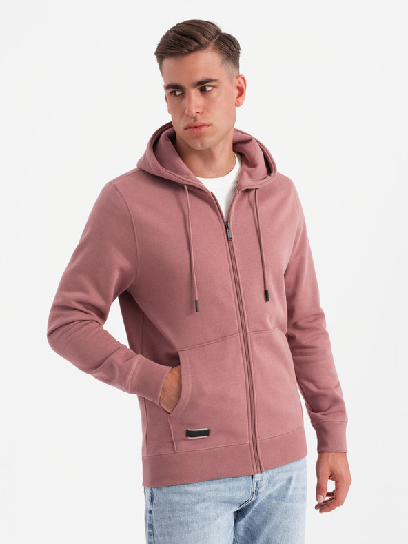 Ombre Clothing Pánská bavlněná mikina BASIC s rozepínáním  Ombre Clothing