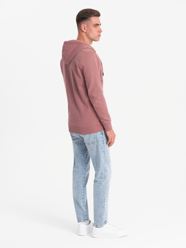 Ombre Clothing Pánská bavlněná mikina BASIC s rozepínáním  Ombre Clothing