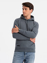 Ombre Clothing Pánská bavlněná klokaní mikina BASIC s kapucí  Ombre Clothing