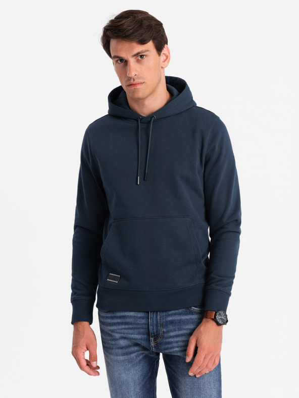 Ombre Clothing Pánská bavlněná mikina BASIC s klokankou a kapucí  Ombre Clothing