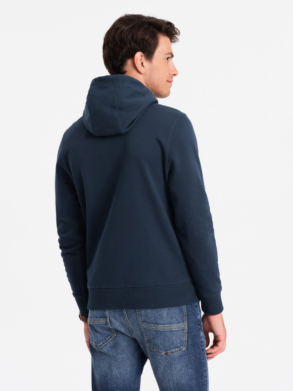Ombre Clothing Pánská bavlněná mikina BASIC s klokankou a kapucí  Ombre Clothing